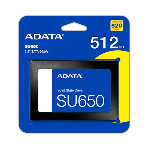 Ổ cứng gắn trong/ SSD ADATA SU650 512GB SATA (ASU650SS-512GT-R)